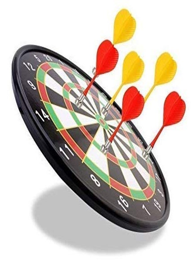 SANTALON Magnetic Dart boardgame,Double Sided with Colorful, Non Pointed Portable and Foldable Darts for Kids (Multi Color) (34 CM) - Image 1